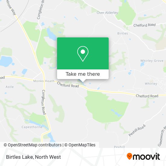 Birtles Lake map
