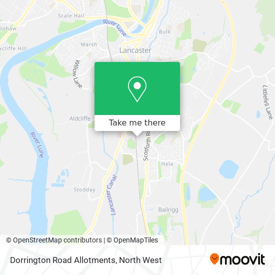 Dorrington Road Allotments map
