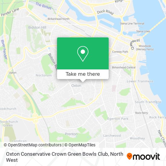 Oxton Conservative Crown Green Bowls Club map