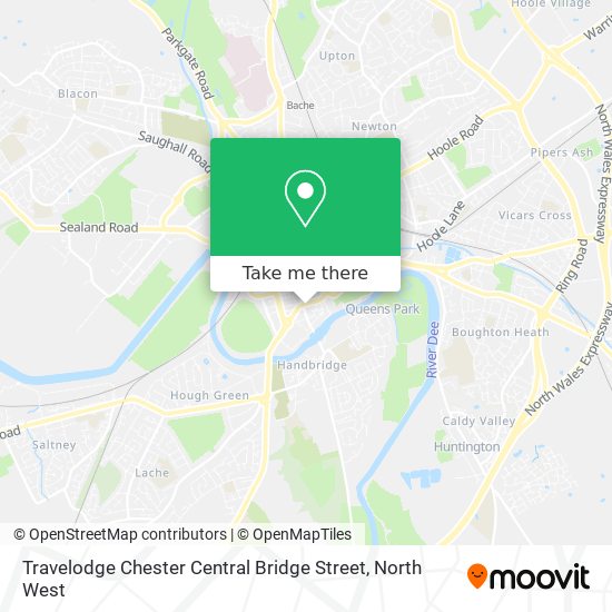 Travelodge Chester Central Bridge Street map