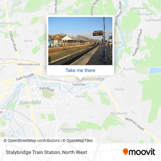 Stalybridge Train Station map