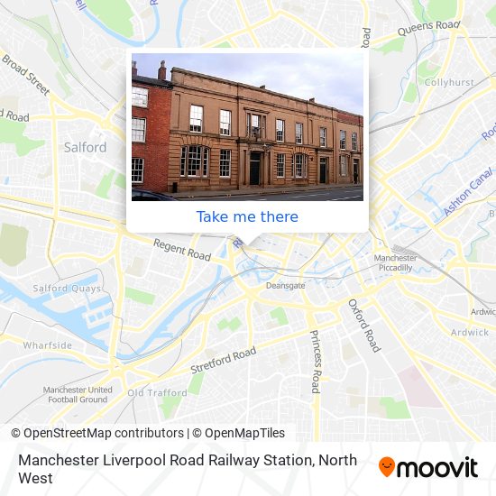 Manchester Liverpool Road Railway Station map
