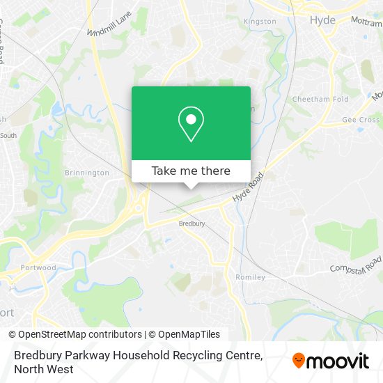 Bredbury Parkway Household Recycling Centre map
