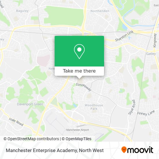 Manchester Enterprise Academy map