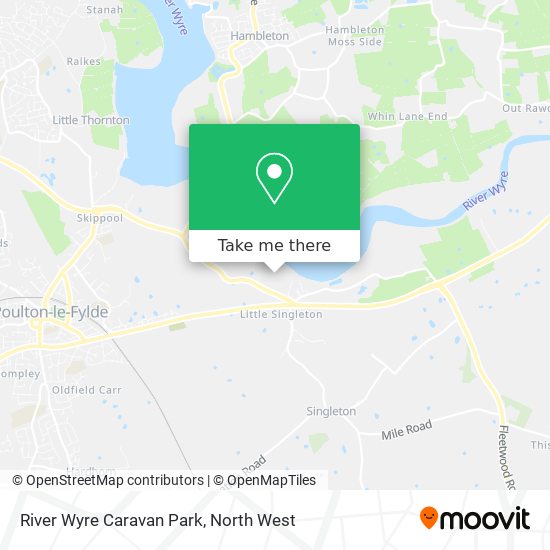 River Wyre Caravan Park map