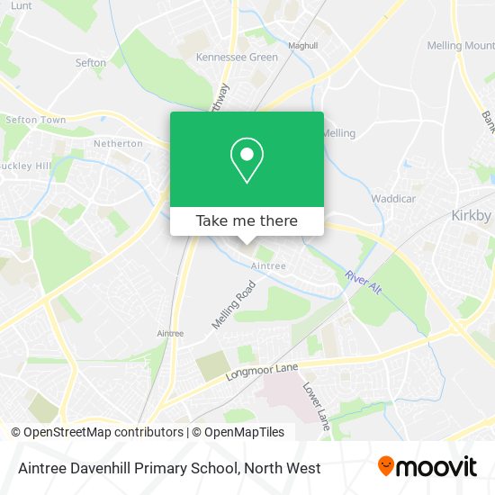 Aintree Davenhill Primary School map