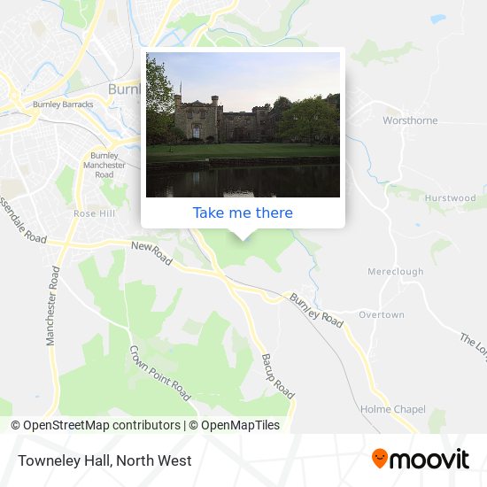 Towneley Hall map