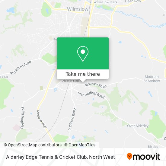 Alderley Edge Tennis & Cricket Club map