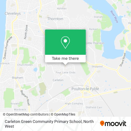 Carleton Green Community Primary School map