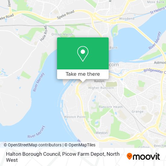Halton Borough Council, Picow Farm Depot map
