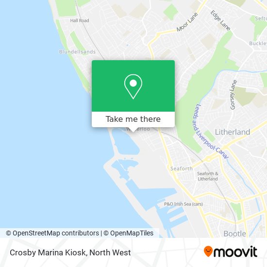 Crosby Marina Kiosk map