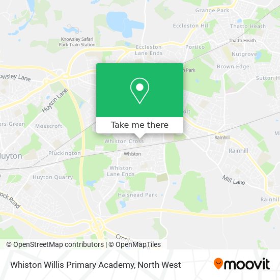 Whiston Willis Primary Academy map