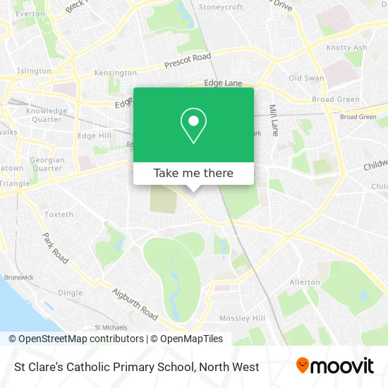 St Clare's Catholic Primary School map