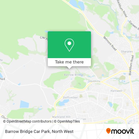 Barrow Bridge Car Park map