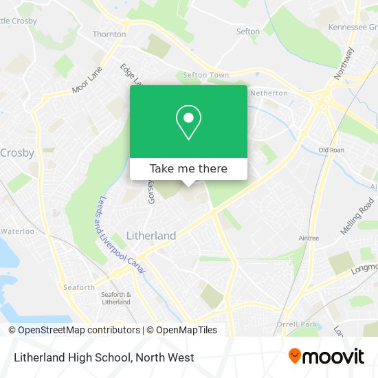 Litherland High School map