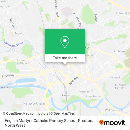 English Martyrs Catholic Primary School, Preston map