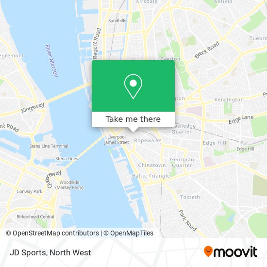 JD Sports map