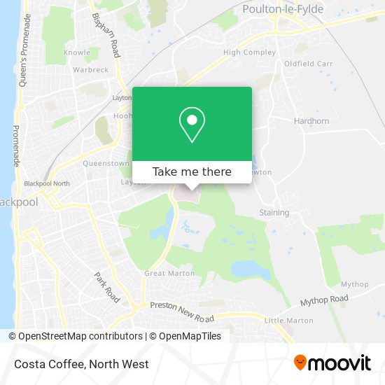 Costa Coffee map
