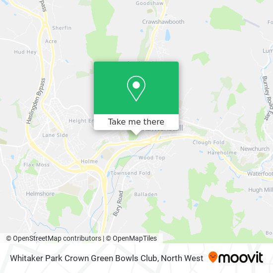 Whitaker Park Crown Green Bowls Club map