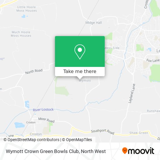Wymott Crown Green Bowls Club map