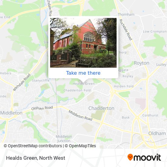 Healds Green map