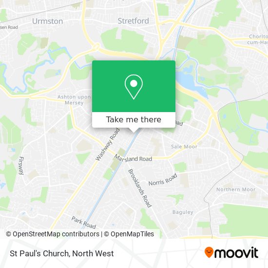 St Paul's Church map