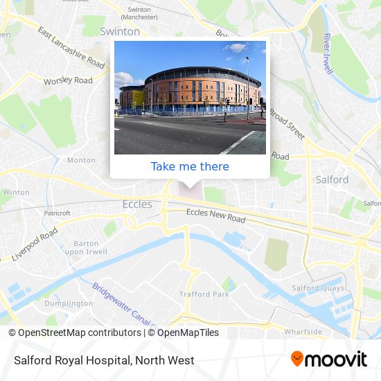 Salford Royal Hospital map