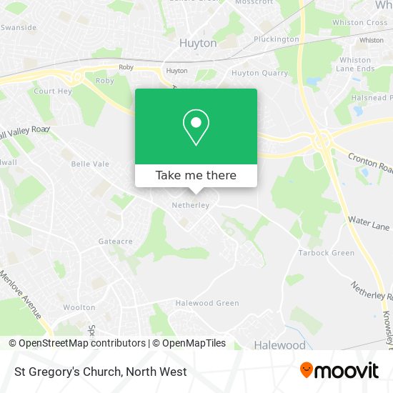 St Gregory's Church map