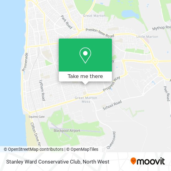 Stanley Ward Conservative Club map
