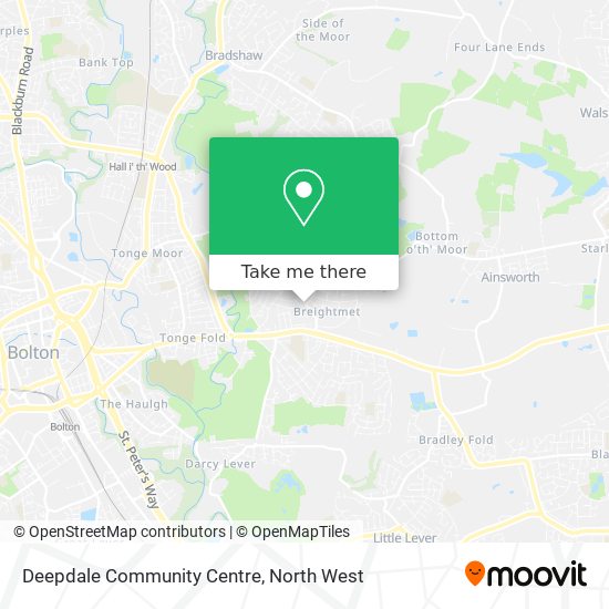 Deepdale Community Centre map