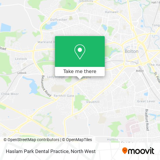 Haslam Park Dental Practice map
