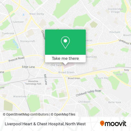 Liverpool Heart & Chest Hospital map