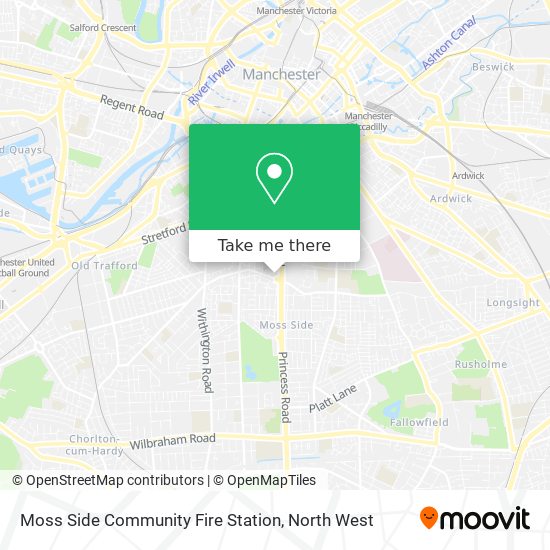 Moss Side Community Fire Station map