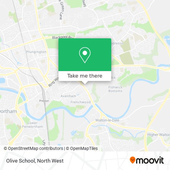 Olive School map