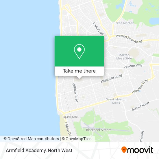 Armfield Academy map