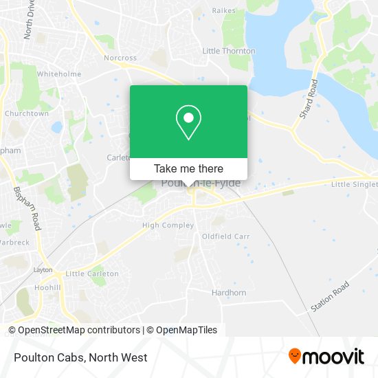 Poulton Cabs map