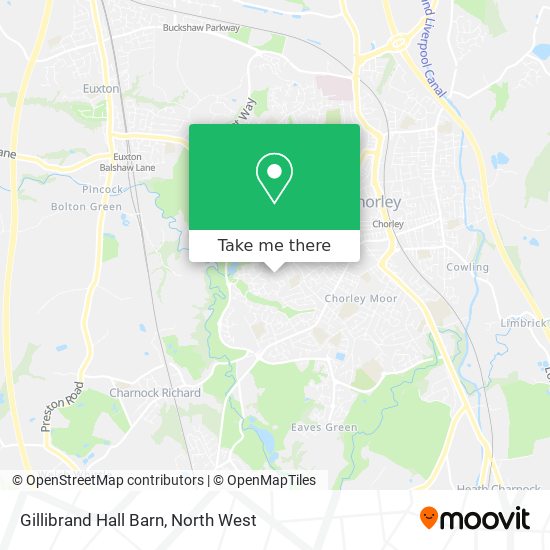 Gillibrand Hall Barn map