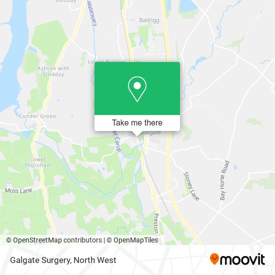 Galgate Surgery map