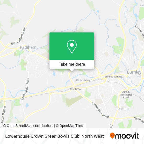 Lowerhouse Crown Green Bowls Club map