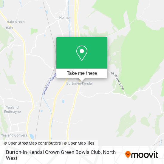 Burton-In-Kendal Crown Green Bowls Club map