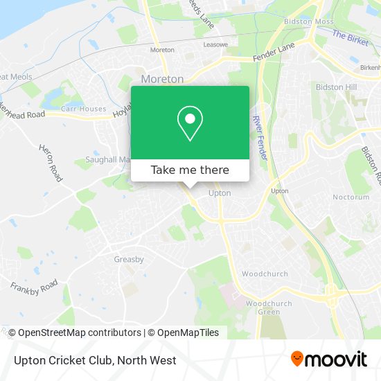 Upton Cricket Club map