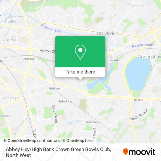 Abbey Hey / High Bank Crown Green Bowls Club map