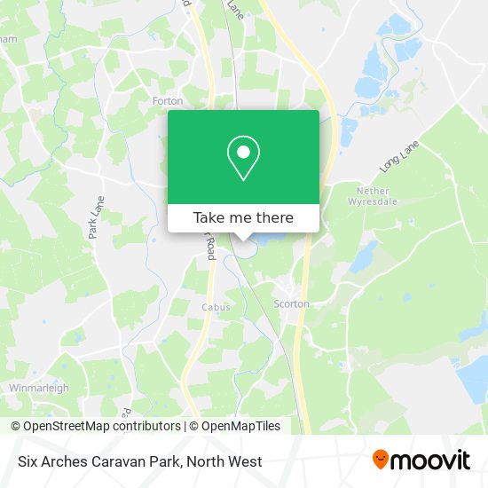 Six Arches Caravan Park map
