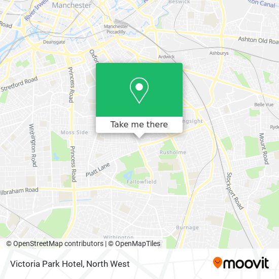 Victoria Park Hotel map