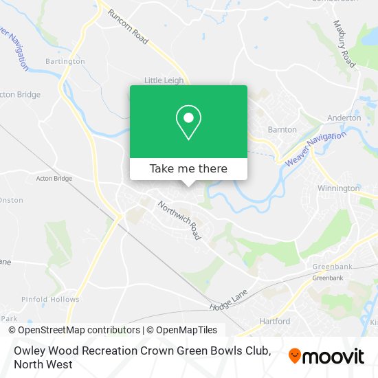 Owley Wood Recreation Crown Green Bowls Club map