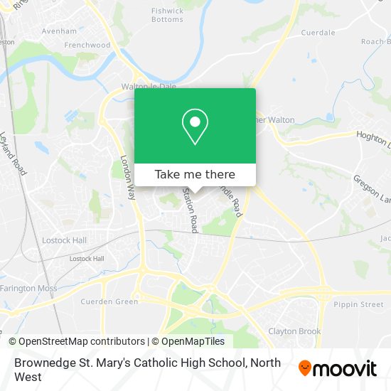 Brownedge St. Mary's Catholic High School map