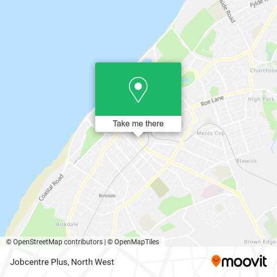 Jobcentre Plus map