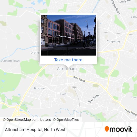 Altrincham Hospital map