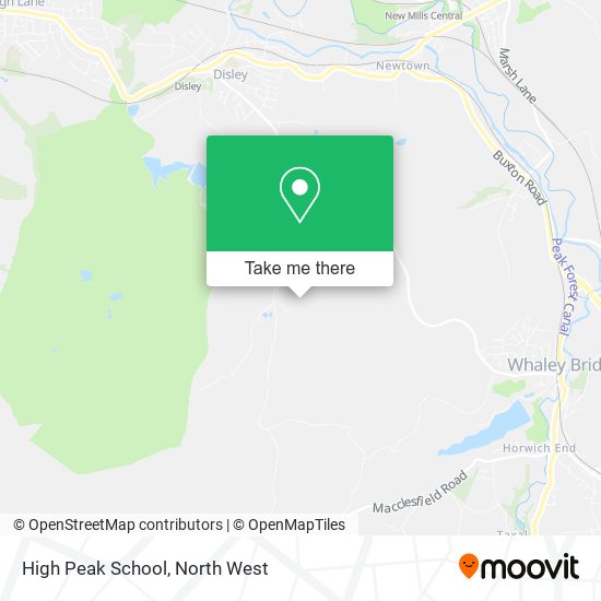 High  Peak School map