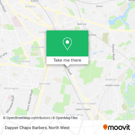 Dapper Chaps Barbers map